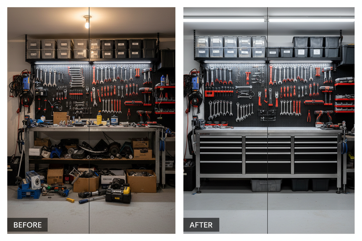 Garage Tool Organizer That Turns Your Space into a Professional Workshop Overnight