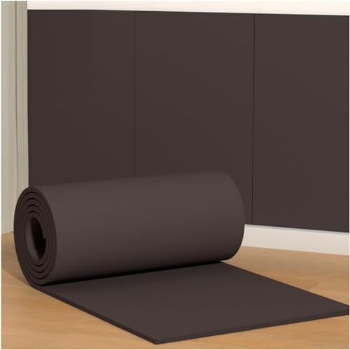 Self-Adhesive Rubber Foam Wall Protectors - 39.3x39.3in Grey Garage & Gym Guards, Wall Protection, Easy Install, Impact & Scratch Resistant