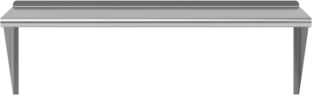 AmGood 48" Long X 24" Deep Stainless Steel Wall Shelf | NSF Certified | Appliance & Equipment Metal Shelving | Kitchen, Restaurant, Garage, Laundry, Utility Room