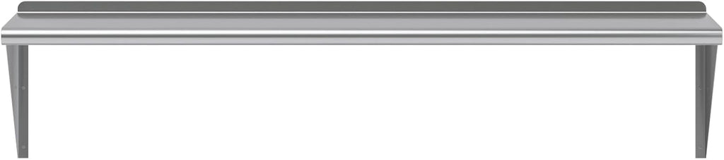 AmGood 16 in. x 60 in. Stainless Steel Wal Mount Shelf. Commercial/Home. Kitchen, Restaurant, Garage, Laundry, Utility Room. NSF