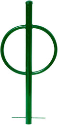 Sandbaggy Post and Ring Rack - In Ground - Commercial Outdoor Bike Parking & Storage Racks (Green, 10)
