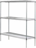 Omega 14" Deep x 60" Wide x 80" High 3 Tier Gray Starter Shelving Unit