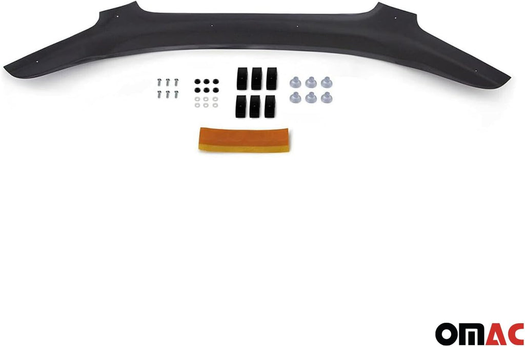 OMAC Front Bug Shield Hood Deflector Guard for Infiniti FX45 2003-2008 Black Smoke