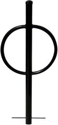 Sandbaggy Post and Ring Rack - In Ground - Commercial Outdoor Bike Parking & Storage Racks (Black, 1)