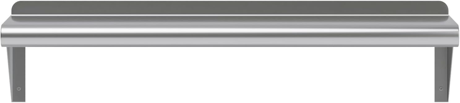 AmGood 30" Long X 8" Deep Stainless Steel Wall Shelf | NSF Certified | Appliance & Equipment Metal Shelving | Kitchen, Restaurant, Garage, Laundry, Utility Room