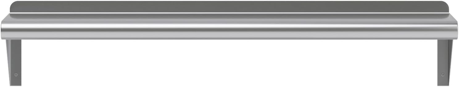 AmGood 8" X 36" Stainless Steel Wall Shelf | Metal Shelving | Garage, Laundry, Storage, Utility Room | Restaurant, Commercial Kitchen | NSF