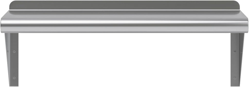 AmGood 24" Long X 10" Deep Stainless Steel Wall Shelf | NSF Certified | Appliance & Equipment Metal Shelving | Kitchen, Restaurant, Garage, Laundry, Utility Room