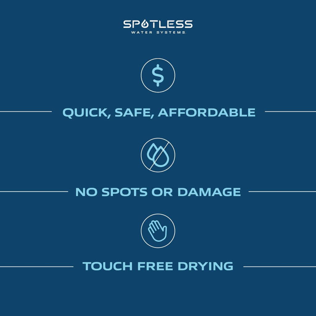 Spotless Water Systems - DIC-10B, W/Integrated Bypass | Simple Window, Solar Panel, RV & Car Wash System, Works for All Vehicles, Motorcycles, Bikes, Boats, Planes, Yachts, Towel Drying Eliminated