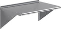 AmGood 36" Long X 24" Deep Stainless Steel Wall Shelf | NSF Certified | Appliance & Equipment Metal Shelving | Kitchen, Restaurant, Garage, Laundry, Utility Room