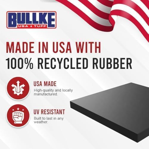 USA Made RV Leveling Jack Flex Pads 9" – Heavy-Duty Rubber Jack Pads (4-Pack) – Non-Slip, Shock-Absorbing Stabilizer Mats for Camper & Trailer – Prevent Sinking & Sliding