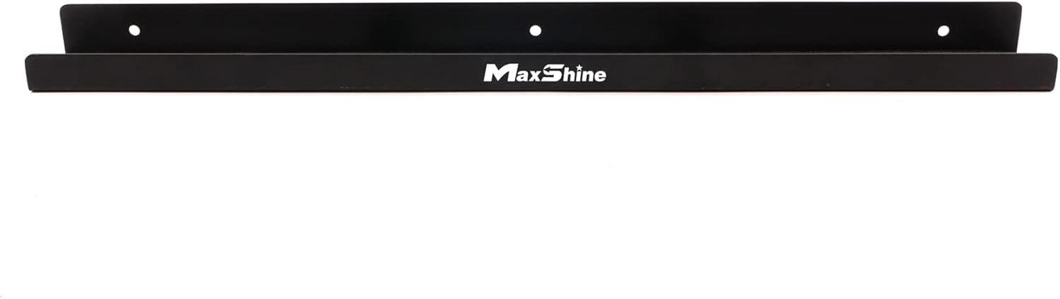 Maxshine Universal Trigger Bottle Holder H03D | Metal, Black | Wall Mount, Holds 6 Bottles, Lightweight | Garage Spray Bottle Organizer for Car Detailing Supplies