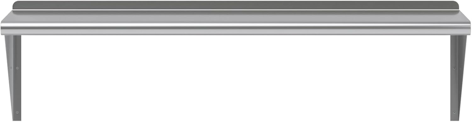 AmGood 48" Long X 14" Deep Stainless Steel Wall Shelf | NSF Certified | Appliance & Equipment Metal Shelving | Kitchen, Restaurant, Garage, Laundry, Utility Room