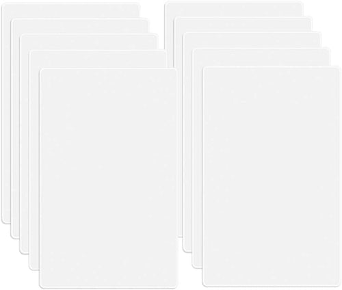 1-Gang Screwless Blank Wall Plate Cover Blank Switch Outlet Electrical Faceplate for Light Switch, Receptacle, Dimmers, USB Outlet, GFCI, Child Safe Cover Plate, White (10-Pack)