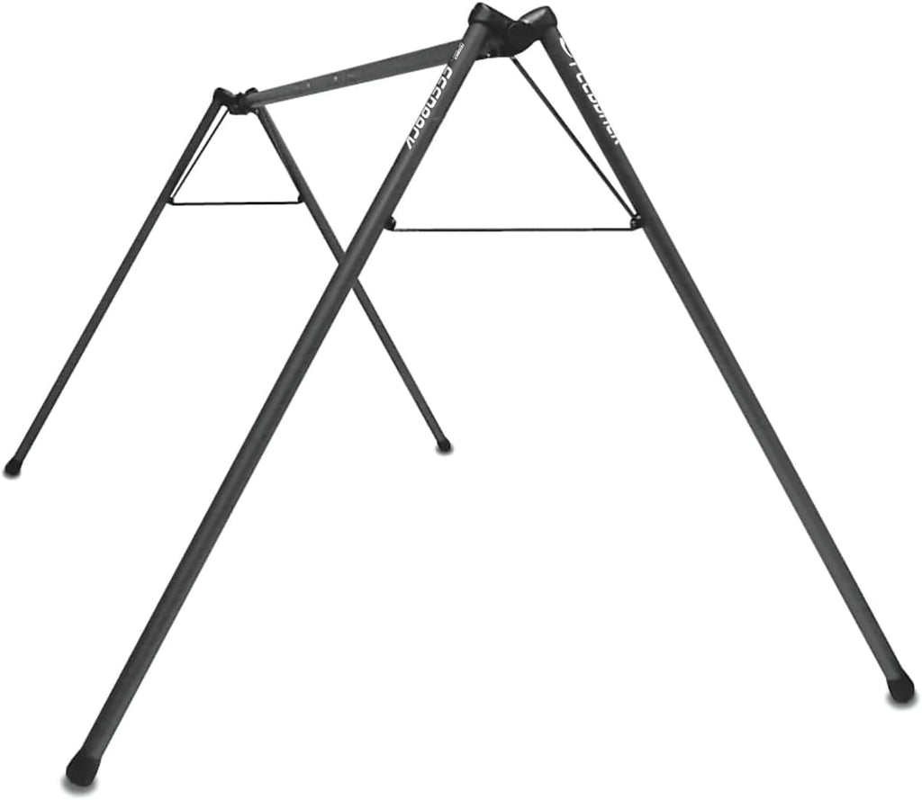 Feedback Sports | A-Frame Portable Bike Storage Rack with Travel Bag | Lightweight Collapsible Aluminum | Bicycle Hanger up to 8 Bikes | for Events | Black