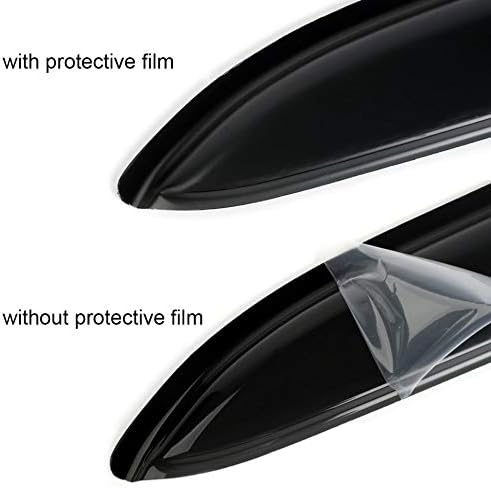 Side Window Wind Deflector, 4pcs Out-Channel Tape-On Nice Rain Guards Set, Window Visor fit for 2002-2010 Ford Explorer & Mercury Mountaineer, 2003-2005 Lincoln Aviator 94819