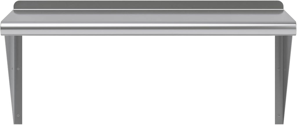 AmGood 30" Long X 16" Deep Stainless Steel Wall Shelf | NSF Certified | Appliance & Equipment Metal Shelving | Kitchen, Restaurant, Garage, Laundry, Utility Room