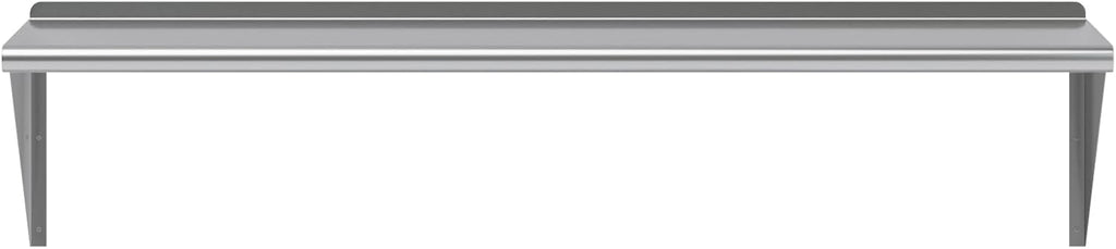 AmGood 60" Long X 18" Deep Stainless Steel Wall Shelf | NSF | Appliance & Equipment Metal Shelving | Kitchen, Restaurant, Garage, Laundry, Utility Room