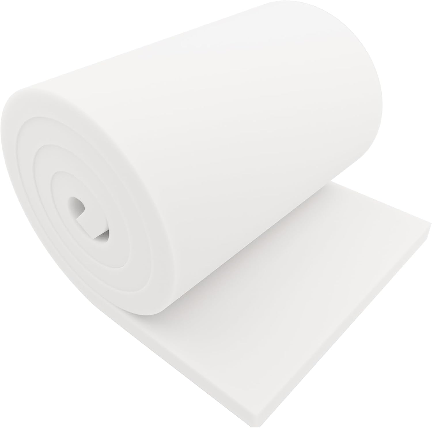 GoTo Foam 1" Height x 24" Width x 72" Length 36ILD (Semi-Firm) Upholstery Cushion Made in USA