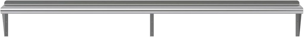 AmGood 72" Long X 10" Deep Stainless Steel Wall Shelf | NSF Certified | Appliance & Equipment Metal Shelving | Kitchen, Restaurant, Garage, Laundry, Utility Room