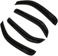 4pc Sun Rain Guards Window Visor Wind Deflector Compatible with Nissan Xterra 2005-2015 Smoke