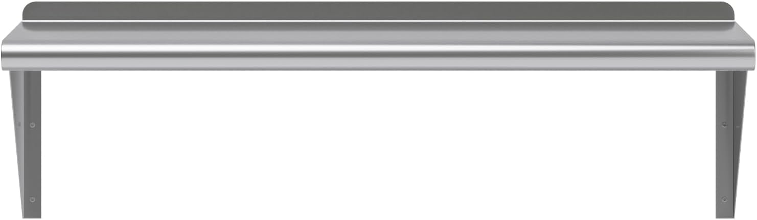 AmGood 36" Long X 12" Deep Stainless Steel Wall Shelf | NSF Certified | Appliance & Equipment Metal Shelving | Kitchen, Restaurant, Garage, Laundry, Utility Room
