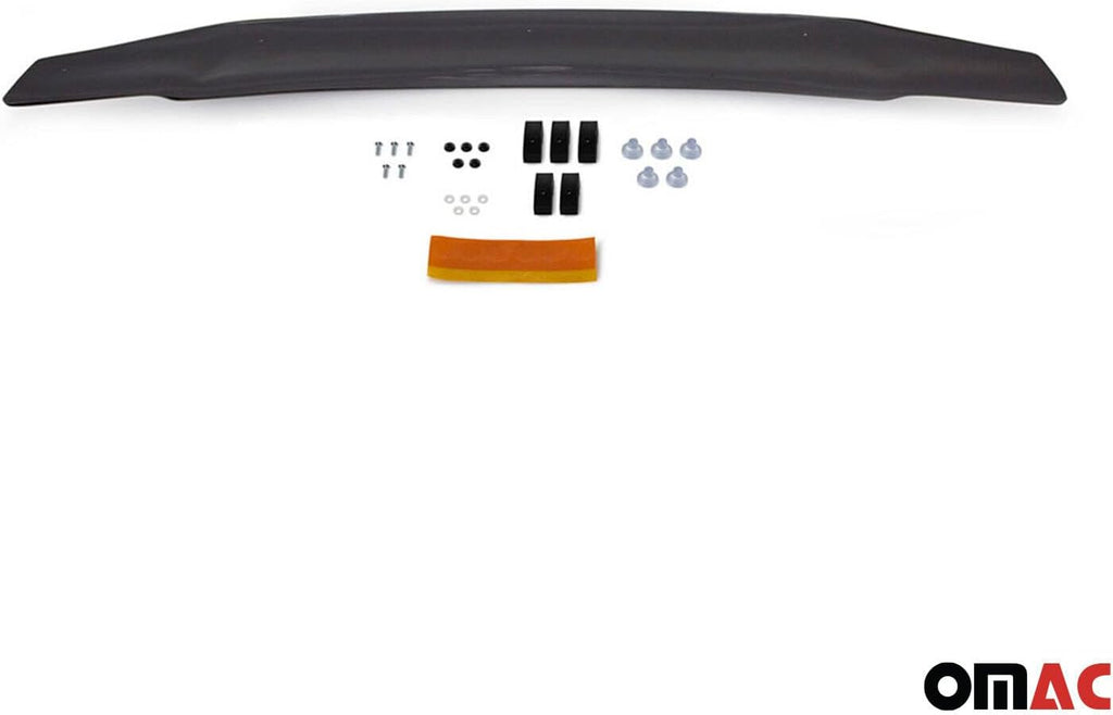 OMAC Front Bug Shield Hood Deflector Guard for VW Amarok 2010-2020 Black Smoke