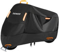 Motorcycle Cover Waterproof Outdoor, 420D Heavy Duty, M 71in, All Season Protection, Windproof Clasps, Storage Bag, Night Reflective Design, Fits Motorcycles, 1-2 Bikes Ebikes