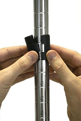 Omega 18" Deep x 48" Wide x 96" High 3 Tier Chrome Starter Shelving Unit
