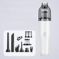 Wireless car-Mounted Vacuum Cleaner 13000PA Suction Handheld Vacuum USB Charging Cleaner Portable Vacuum Cleaner Hair Suction Device Cleaning for car interiors (White brushless Vacuum cl)