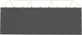 Sidewall Panel with Elastic Ball Bungees, for 10x20 FT or 12x20 FT Garage Party Tent Shelter - Gray, One Sidewall Panel Only