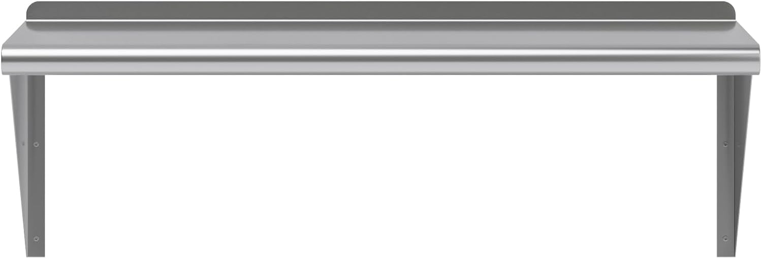 AmGood 36" Long X 14" Deep Stainless Steel Wall Shelf | NSF Certified | Appliance & Equipment Metal Shelving | Kitchen, Restaurant, Garage, Laundry, Utility Room