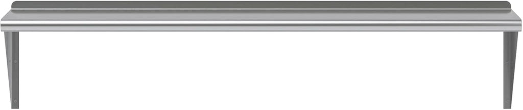 AmGood 60" Long X 14" Deep Stainless Steel Wall Shelf | NSF Certified | Appliance & Equipment Metal Shelving | Kitchen, Restaurant, Garage, Laundry, Utility Room