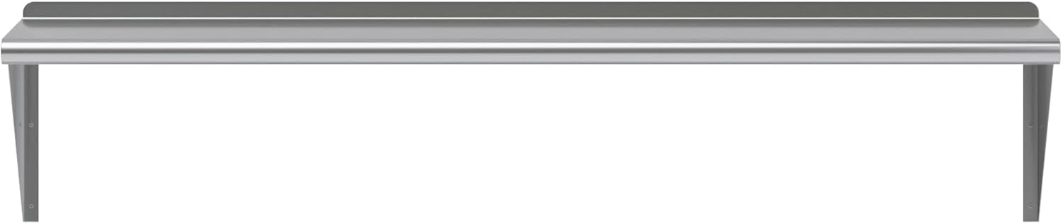 AmGood 60" Long X 14" Deep Stainless Steel Wall Shelf | NSF Certified | Appliance & Equipment Metal Shelving | Kitchen, Restaurant, Garage, Laundry, Utility Room