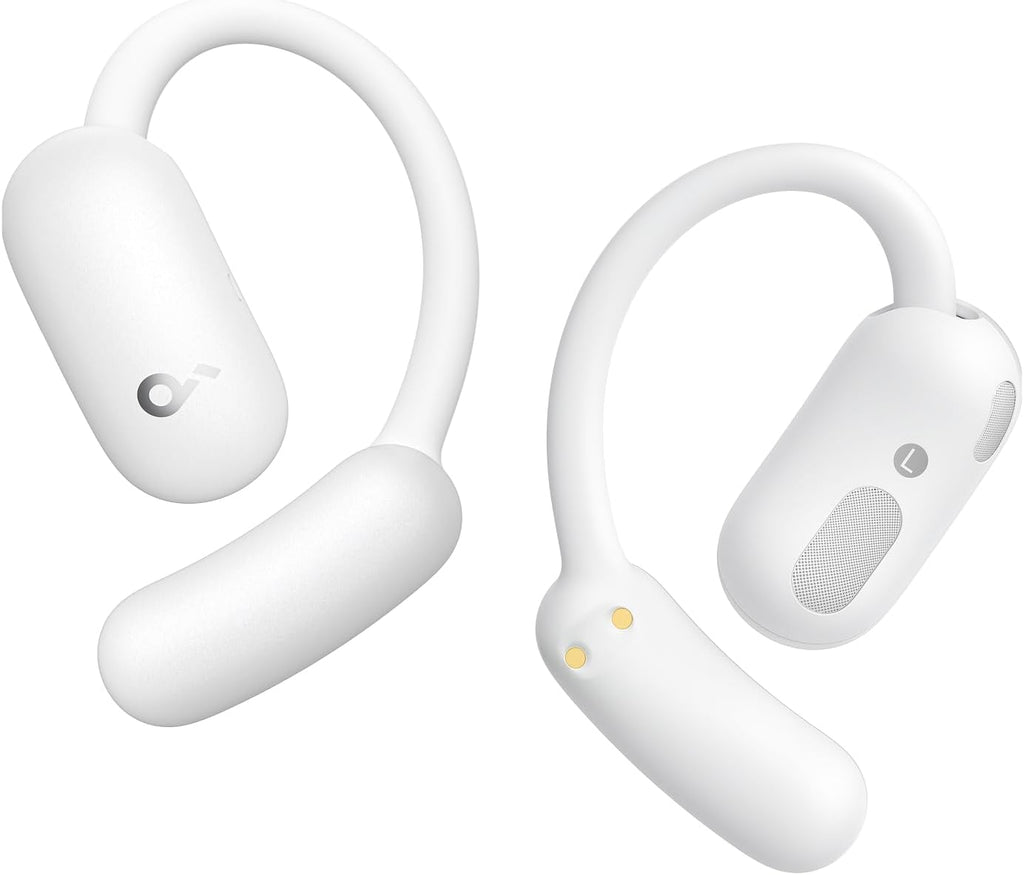 soundcore AeroFit 2 by Anker, Open-Ear Headphones, Translation Earbuds Real Time, 4 Adjustable Positions for Every Ear Size, 2x Richer Bass, Hi-Res, 42H Playtime, IP55,AI Clear Calls,Wireless Charging