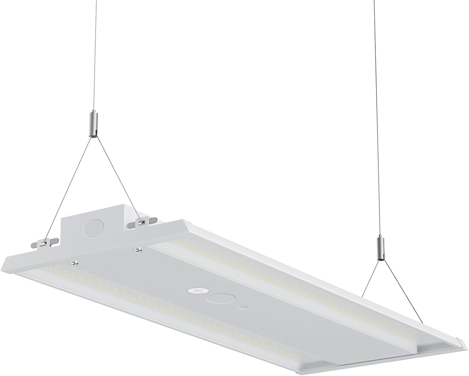 LED Linear High Bay Light, 130W 19500LM High Bay LED Shop Lights, 120-277V, 5000K, 0-10V Dimmable LED Shop Light, Linear High Bay Light for Warehouse Workshops, UL Complied.