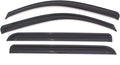 KPY Window Visor Compatible with Toyota bZ4X 2023-2024, 4PC Rain Guard Side Window Vent Deflectors Tape-On Style, 2023 2024