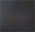 NeatiEase Slatwall Panel Wall Storage Systems, 4 x 4ft Slat Wall Paneling Garage Wall Organizer, Heavy Duty Wall Mounted PVC Wall Rack (Black)