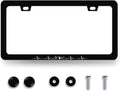 Mountain License Plate Frame Mountains Heartbeat License Plate Holder Colorful License Plate for Car Decoration Stainless Steel Car Accessory with Screws for Men Women 12.3" x 6.3"