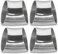 OD 3 Inch 45 Degree exhaust elbow Pipe (Mandrel Bend Elbow) SS304 Stainless Steel Bend Suitable for Car Modified Exhaust Elbow Pipe, Stair Handrail, etc (4 pcs)(76 * 100 * 1.5)