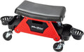 Maxshine Creeper II Detailing Creeper Seat | Complete Set, Black, Polyethylene, Steel Frame | Modular Design, Removable Cushion, 4" Wheels | Rolling Creeper for Car Detailing