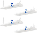 JTT LED Linear Shop Lights 200/150/100W,30000LM 360° Adjustable Led High Bay Lights 4/5000K Daylight 120-277V, Led Garage Light for Shop Workshop Store Commercial Supermarket Warehouse Basement,4-Pack