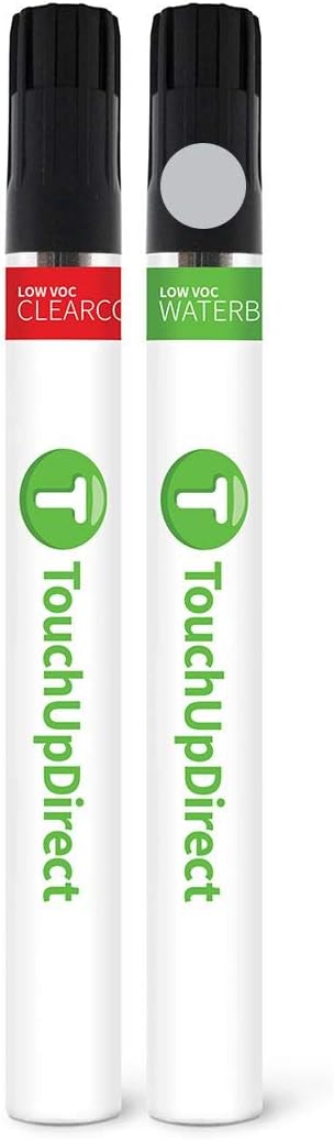 TouchUpDirect 1D6 Silver Sky Metallic Compatible with Toyota Exact Match Touch Up Paint Brush - Essential Kit