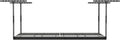 MonsterRax Overhead Garage Storage Rack - 4 x 8 Ceiling Racks for Garage, Organization Shelving, Hanging Shelf, Grey, 24"-45" Height Adjustment