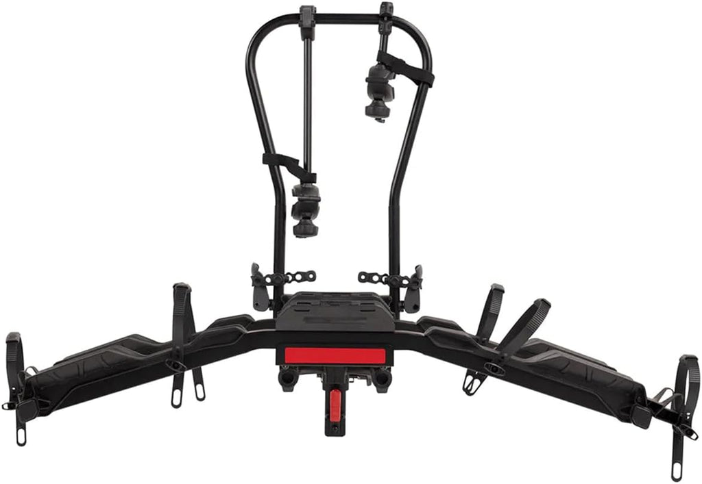 Hollywood Racks Destination E Hitch Bike Rack with Ramp for 2 Bikes up to 70 lbs Each - Secure, Lockable Electric Bike Rack - Premium, Foldable Bicycle Car Racks for Standard or E-Bikes