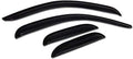 4pcs Front Rear Window Deflector Sun/Rain/Wind Guards Smoke Window Visors 07-13 Compatible with Chevy Silverado/GMC Sierra 1500/2500 HD/3500 HD Extended Cab