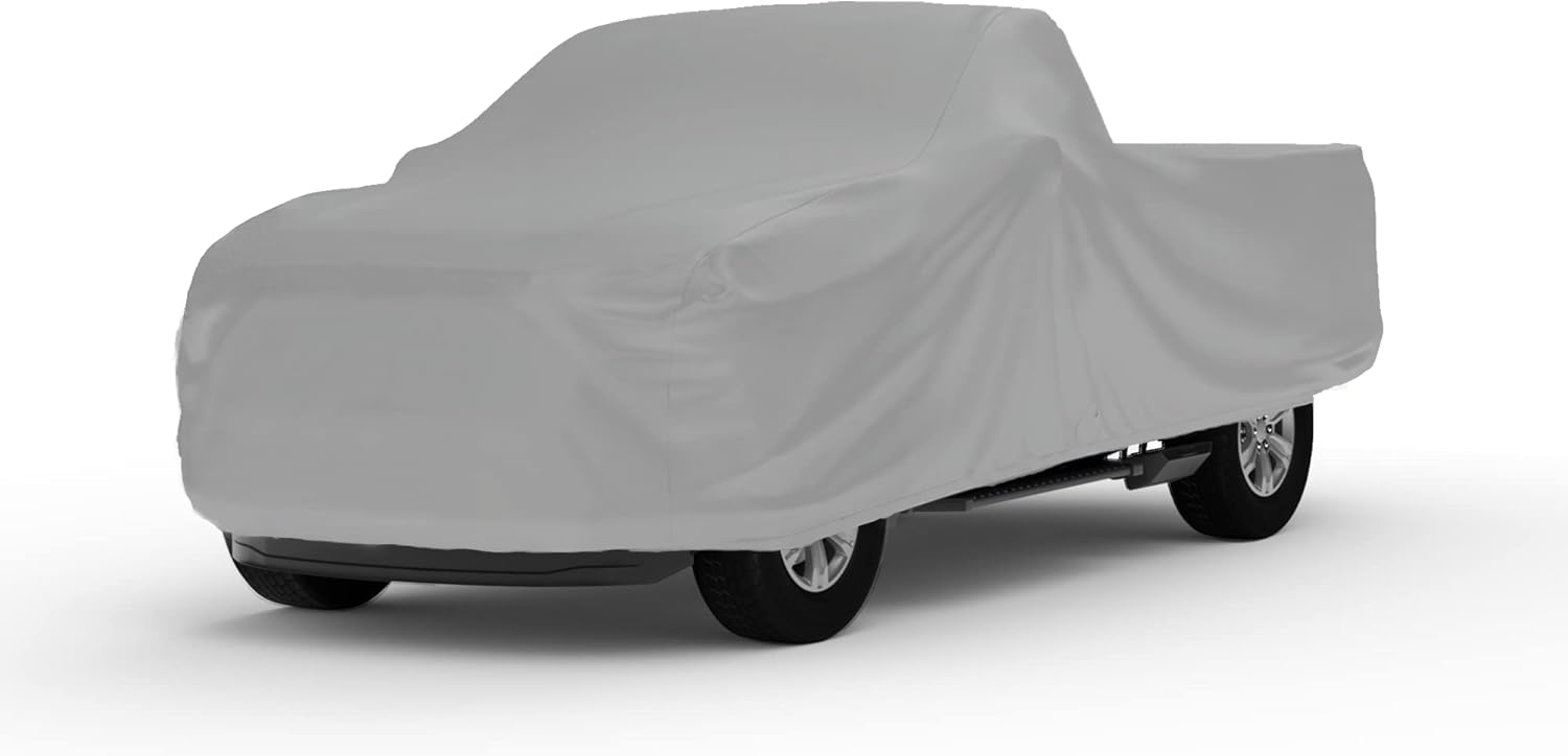 Car Covers Weatherproof Max Truck Cover & Warranty Compatible with Ford 1974-1989 F-100 Extended Cab, 6.5 with Camper Shell– Outdoor Cover, Prevents Theft with Cable Lock