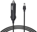 DC to Car Charger Power Cable for Starlink Mini 5M/16.5FT, 100W 20V/5A Output, Support 12~48V Cigarette Lighter, 19AWG Cord, Waterproof Barrel Jack for Outdoor Use, Car, RV, Truck, Boat