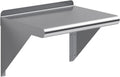 AmGood 12" X 16" Stainless Steel Wall Shelf | Metal Shelving | Garage, Laundry, Storage, Utility Room | Restaurant, Commercial Kitchen | NSF