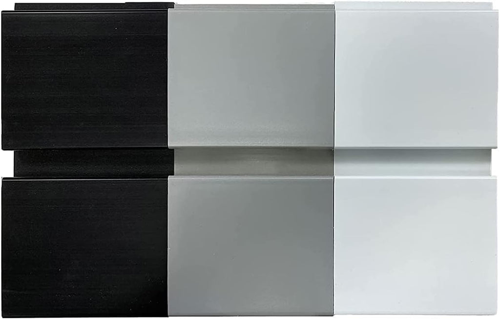 DLDIRECT Slatwall Panel Garage Wall Organizer: Heavy Duty Mounted PVC Rack, Interlocking Slat Paneling for Garage Storage, Slat Wall Board, Shelves System - 3 Color Samples