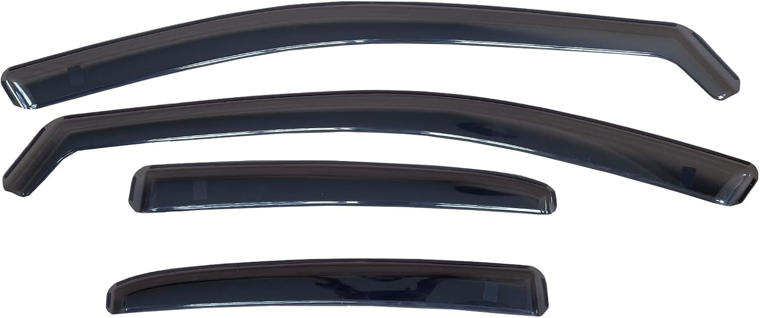 inchannel Window Visor Deflector Compatible with Toyota Camry Sedan 2018-2024 Sun/Rain Guards Outside Mount Smoke 4pcs